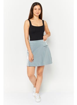 adidas Originals Women Sportswear Fit Brand Logo Outdoor Skirt, Grey  - Image 2