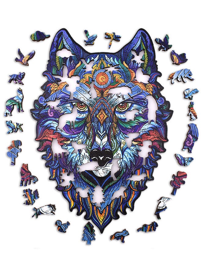 NIBEMINENT 200-Piece Animal Shaped Wooden Jigsaw Puzzle - Image 2