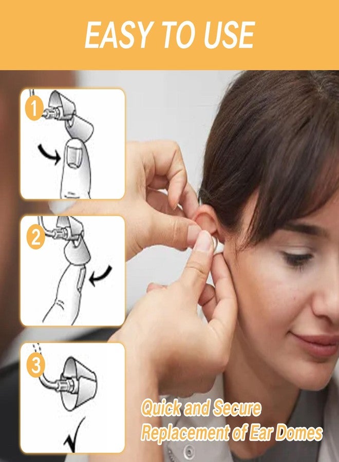 YAFIYGI 10 Counts Hearing Aid Domes Sure Fit Ear Tips for Standard Receiver Hearing Aid Accessories Replacement Parts Small Medium Large Buds for Hearing Amplifier Supplies - Image 3