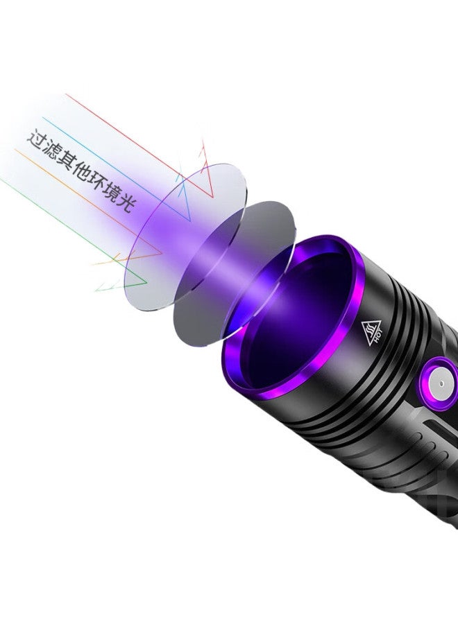 SHENYU 100W High-Power Uv Light 365Nm Ultraviolet Flashlight For Professional Authentication Of Coins, Cigarettes, Alcohol, Anti-Counterfeiting, Antiques, And Jade - Image 1