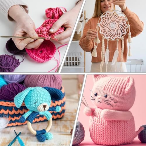 ProKart Premium Woolen 4 ply Hand Knitting Wool Yarn | Fine Weight Knitted and Crocheted Soft Yarn for Sweater, Scarf, Hat, Baby Clothes, Baby Sports, Purse, Gift Bags & DIY Craft Accessories Projects (1 Ball/100 Gram Each) (Lavender, 100gms x 2 Pack) - Image 4