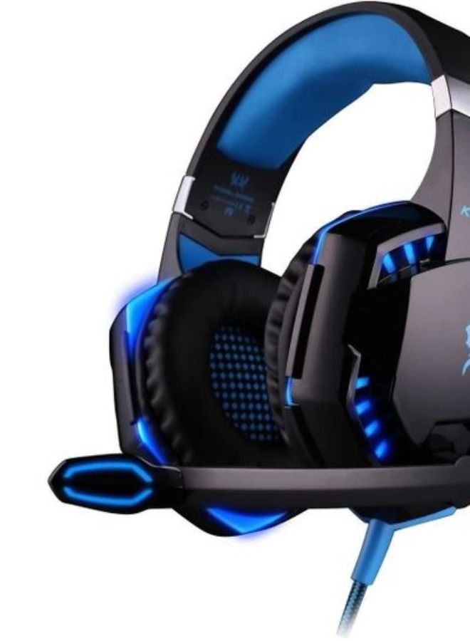 Gaming Headphone With Microphone LED Light 3.5mm Headset Noise Reduction  - Image 1