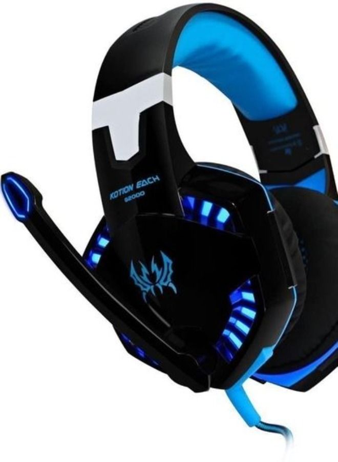 Gaming Headphone With Microphone LED Light 3.5mm Headset Noise Reduction  - Image 2