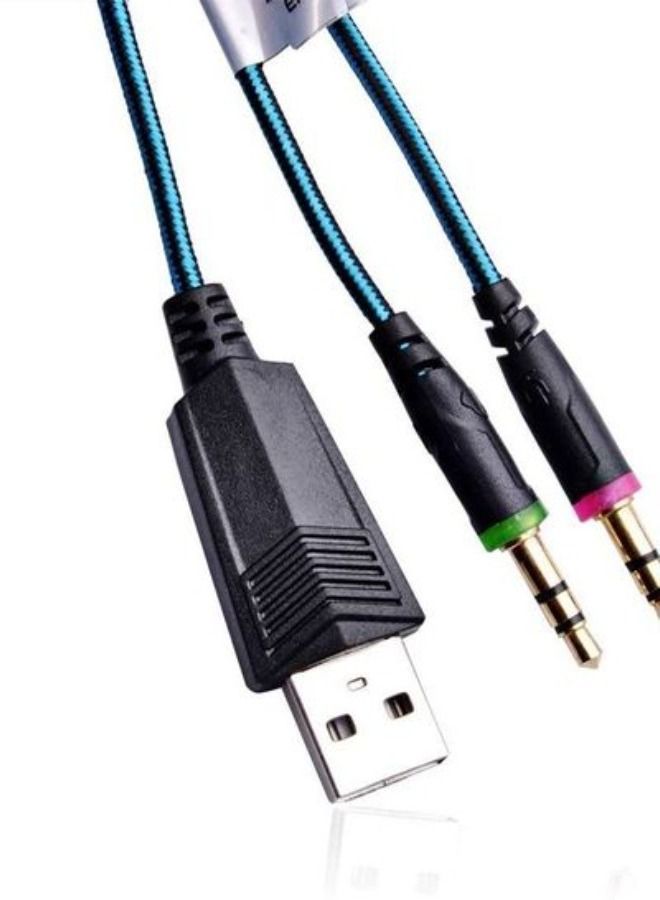 Gaming Headphone With Microphone LED Light 3.5mm Headset Noise Reduction  - Image 4