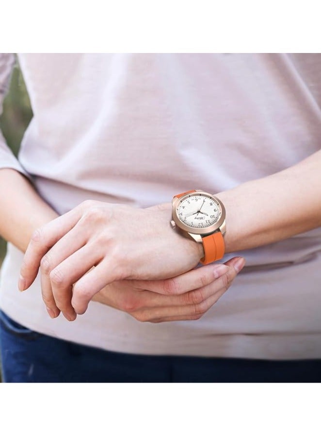 DUSALA Magnetic Watch Band 22mm - Quick Release - Skin-Friendly Soft Silicone Sport Watch Band for Men Women, Magnetic Folding Clasp Silicone Strap - Image 3