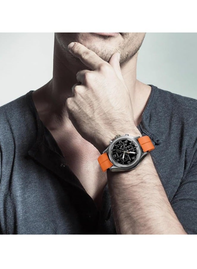 DUSALA Magnetic Watch Band 22mm - Quick Release - Skin-Friendly Soft Silicone Sport Watch Band for Men Women, Magnetic Folding Clasp Silicone Strap - Image 4