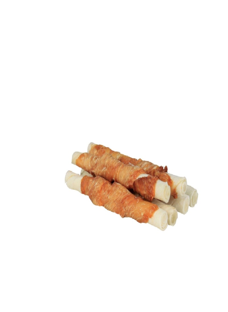 Trixie Denta Fun 6 Chicken Chewing Rolls Dog Chews - Image 1