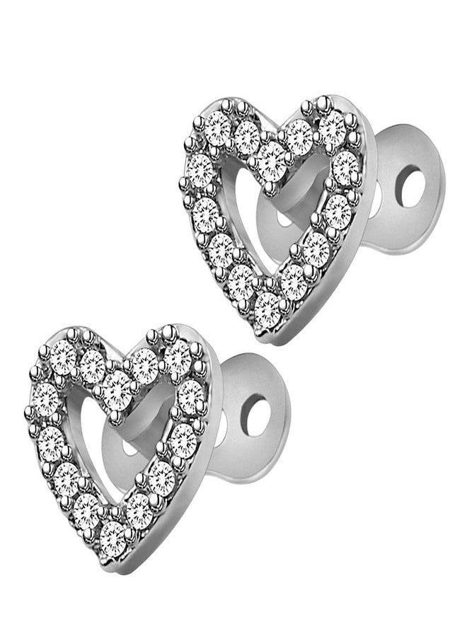 Harilla 2pcs Dermal Tops and Base Stainless Steel Jewelry, Heart 1 - Image 4