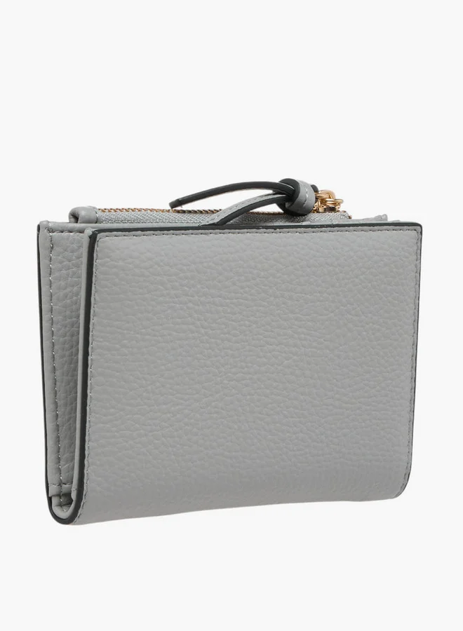 سيليست Textured Bi-Fold Wallet with Magnetic Snap Button Closure
