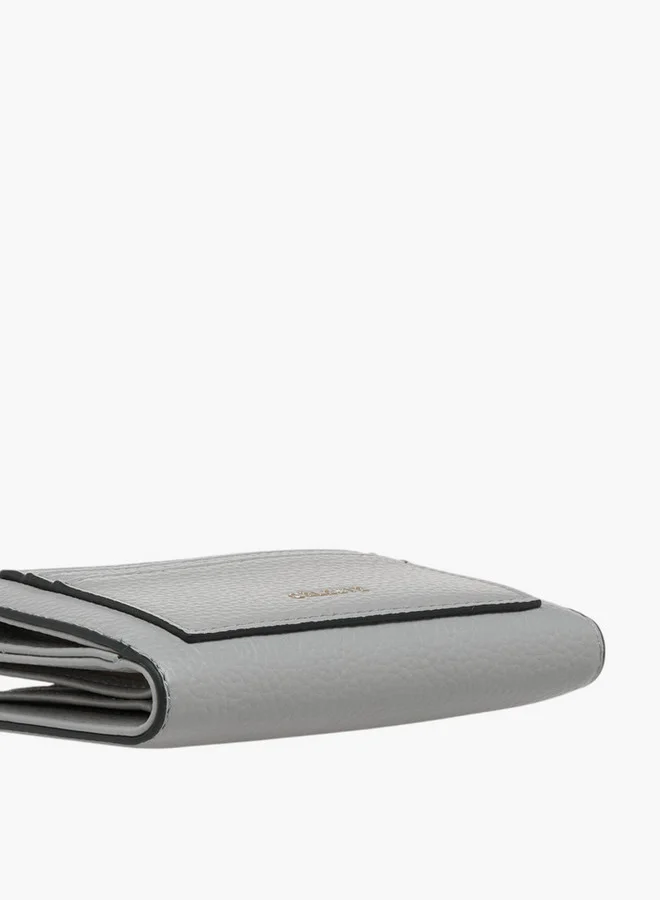 Celeste Textured Bi-Fold Wallet with Magnetic Snap Button Closure
