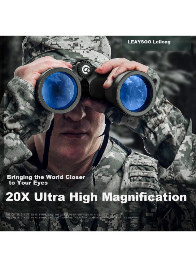 Leaysoo Tianyan 20x50 Wide-angle Hd High-power Military Low-light Night Vision Professional Paul Binoculars With Phone Holder - Image 2