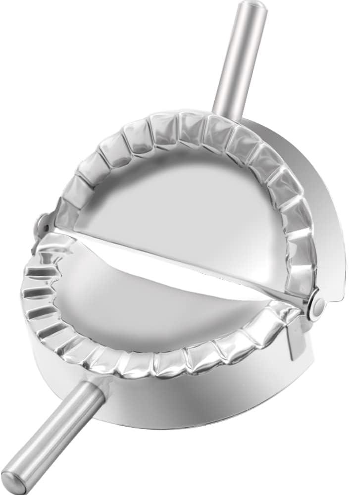 COTEY 6 Inch Empanda Press, Large Stainless Steel Dumpling Maker, 2-in-1 Dough Cutter/Dumpling Mold for Empanada, Dumpling, Ravioli, Pierogi & Hand Pie - Image 1