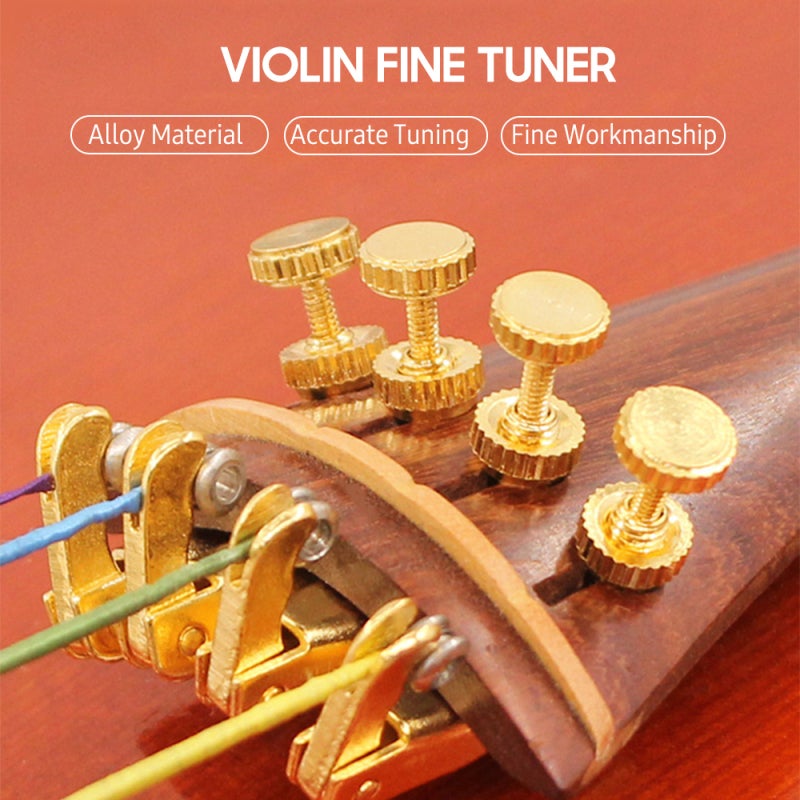 4 PCS Violin Fine Tuners for 1/4 Violin Alloy String Adjuster Anti Rust Violin Parts - Image 5
