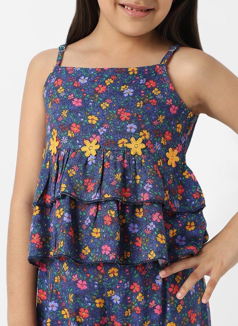 Nautinati Nautinati Girls Combo Set of Tiered Top and Bottoms  - Image 5