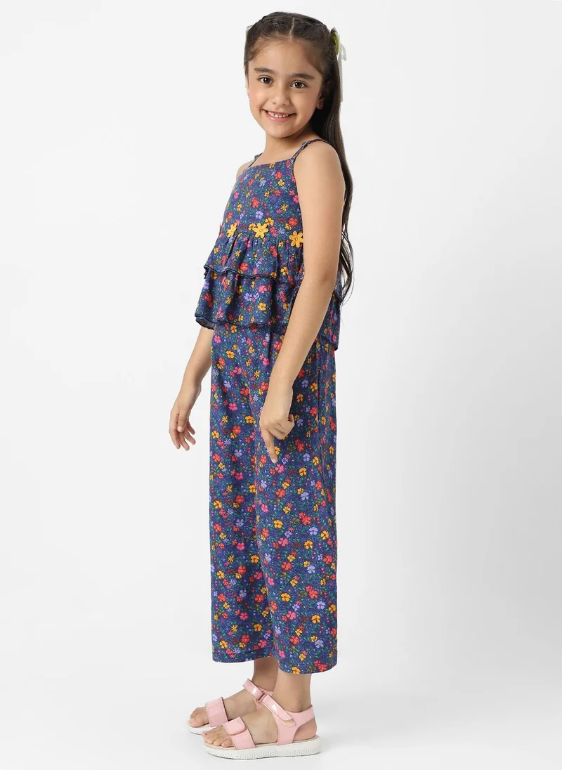 Nautinati Nautinati Girls Combo Set of Tiered Top and Bottoms