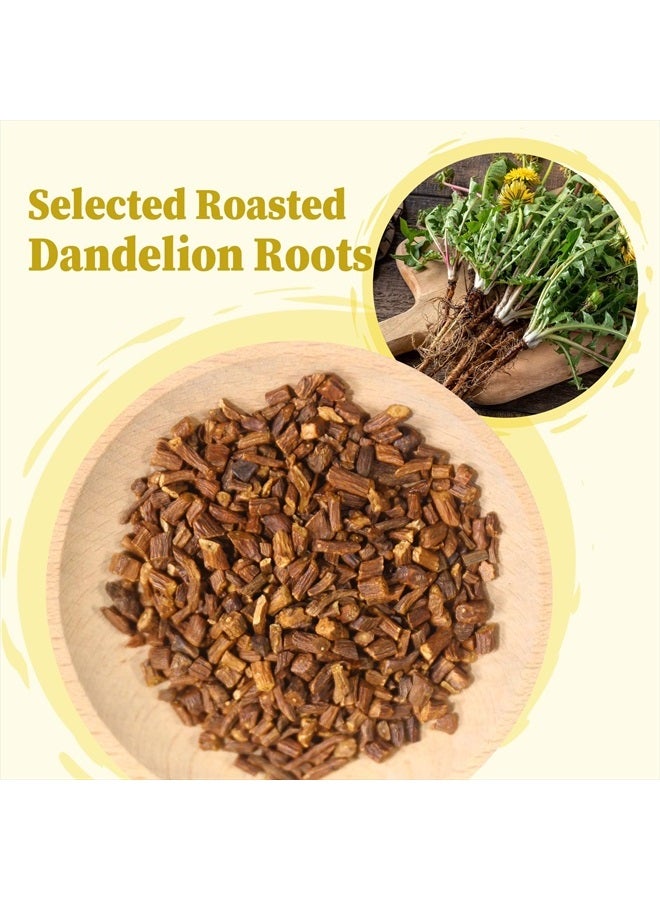 FullChea أكياس شاي جذر الهندباء، 40 كيس شاي، 2.5 جرام/كيس - جذر الهندباء المحمص الفاخر - غير معدّل وراثيًا - خالي من الكافيين - شاي أعشاب للتخلص من السموم - يساعد في تحسين الهضم والجهاز المناعي - Image 2