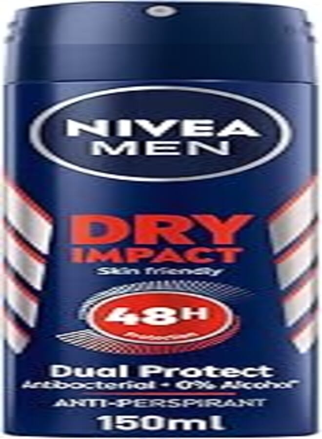 NIVEA MEN نيفيا للرجال بخاخ مضاد للتعرق للرجال، تأثير جاف، 150 مل