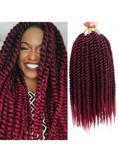 Admutty Havana Twist Crochet Hair 6 Packs 22 Inch Crochet Braids Senegalese Twist Crochet Hair Jumbo Havana Twist Crochet Braids(T1B/Bug)  - Image 1