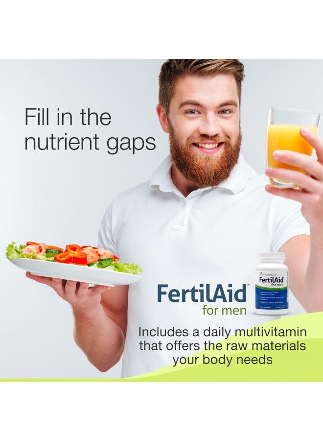 fairhaven health 3 Month Supply FertilAid for Men Prenatal Male Fertility Supplement | Count and Motility Support Pre Conception for Him | Fertility Support Includes, Zinc, and Folate | 90 Capsules  - Image 4