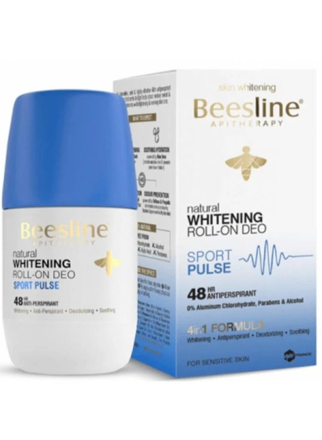 Beesline Natural Whitening Roll On Deo Sport Plus 48hr 50 ml