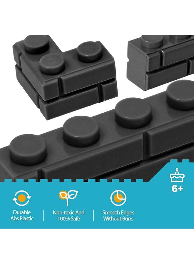 إكسفور 240 قطعة من طوب البناء الكلاسيكي مناسبة لأجزاء وقطع الجدران، مجموعة ألعاب متنوعة متوافقة مع العلامات التجارية الرئيسية - Image 4