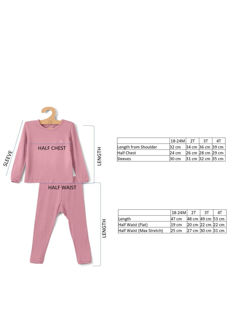 Anvi Baby Bamboo Spandex Pajama 3T- Dark Green - Image 4