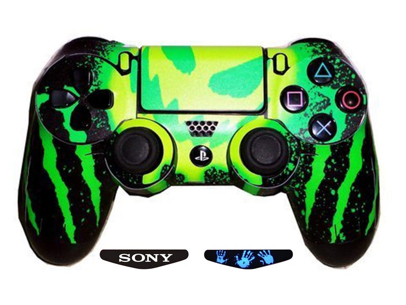 Elton PS4 Controller Designer Skin for Playstation 4 , PS4 Slim , Ps4 Pro Dual Shock Remote Wireless Controller - Skin for One Controller Only + 2 Led bar Decal Free - Image 5