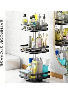 Generic 360 Rotating Condiments Metal Storage Rack Multi-Layer Condiments Turntable Spice Container Kitchen Supplies Rotatable Spice Rack Kitchen Storage Organizer  - Image 3