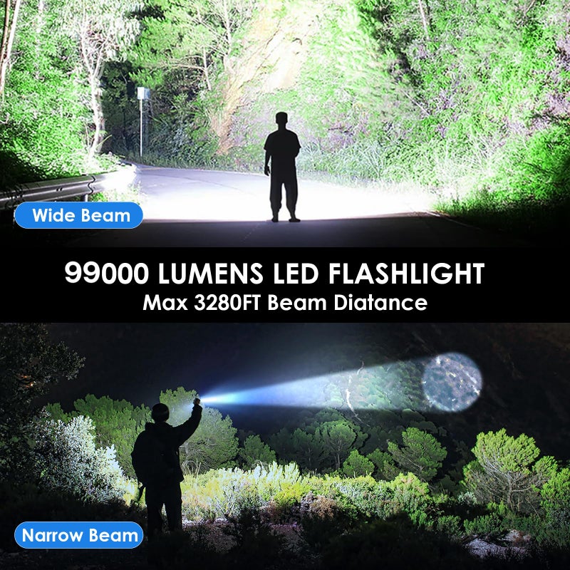 Cinlinso Flashlights Rechargeable High Lumens, 2 Pack Super Bright Flashlight, 7 Modes LED Flashlight, IPX7 Waterproof Powerful Flash Light for Home, Outdoor, Emergencies - Image 2
