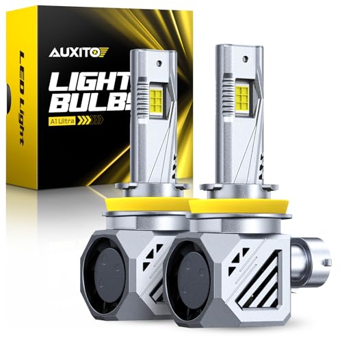 AUXITO H11 H8 H9 Bulbs 48000LM 1000 Brighter 6500K Cool White Light with Fan LED Fog Light 30 Years Lifespan No Flicker - Image 1