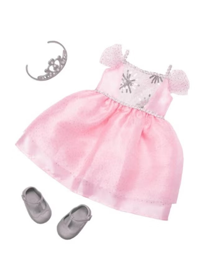 أور جنريشن دمية أمينة المرحة والأنيقة مع ثوب للحفلات وتاج ألوان متعددة 18 بوصة BOGBD31299Z - Image 3