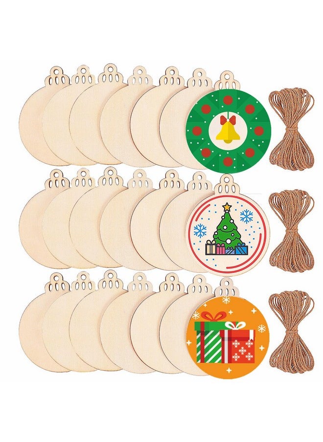 120Pcs Wood Slices 3.5" Wooden Diy Christmas Ornaments Unfinished Predrilled Wood Circles For Crafts Centerpieces Round Wooden Discs Hanging Decorations - pzsku/Z60868CB6387E3F380DDFZ/45/_/1733730248/f8d4bb8e-e315-4577-a73b-f511499341f7