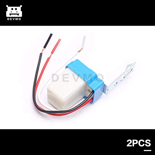 DEVMO 2PCS AC DC 12V Auto On Off Photocell Street Light Sensor Switch Photoswitch - Image 3