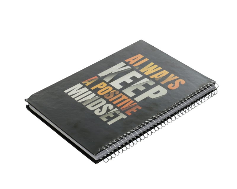 Extra Line University Notebook Spiral Wire 120 Pages All Roads Design Hard Cover A4 professional notebook for students and travelers roads - Image 1