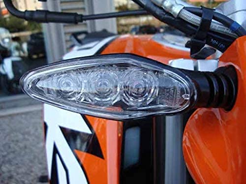 ELTRON TURBO ELT8FHD Unbreakable Waterproof Quality Rubber KTM Style Indicators SMD High Bright Universal for All Bikes Models Turn Signal Lights with 3 month warranty|(Amber, Pack of 4) - Image 5