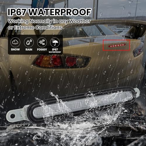 Clidr High Mount 3rd Brake Light for Mitsubishi Lancer/Lancer Evo/Lancer EX 2008 2009 2010 2011 2012 2013 2014 2015 2016 - Image 4