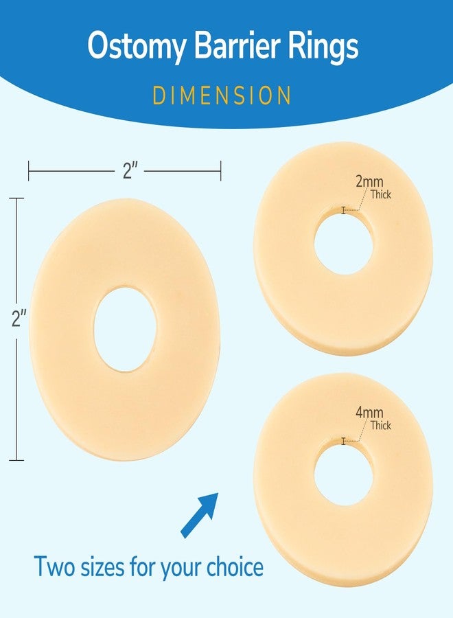 Heagimed 10PCS Ostomy Barrier Rings, Ostomy Supplies, 4mm Thickness Moldable Ostomy Rings Medical Grade Hydrocolloid Adhesive Barrier Rings Better Seal for Ostomy Bags (Box of 10 - Image 2