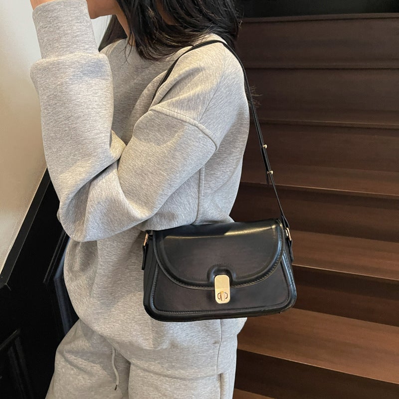 New Stylish Commuter Women'S Bag, New Simple Solid Color Elegant Single Shoulder Underarm Bag, Crossbody Bag For Women - Image 4