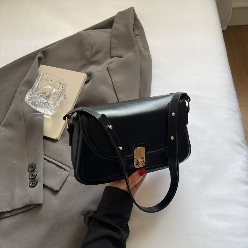 New Stylish Commuter Women'S Bag, New Simple Solid Color Elegant Single Shoulder Underarm Bag, Crossbody Bag For Women - Image 1