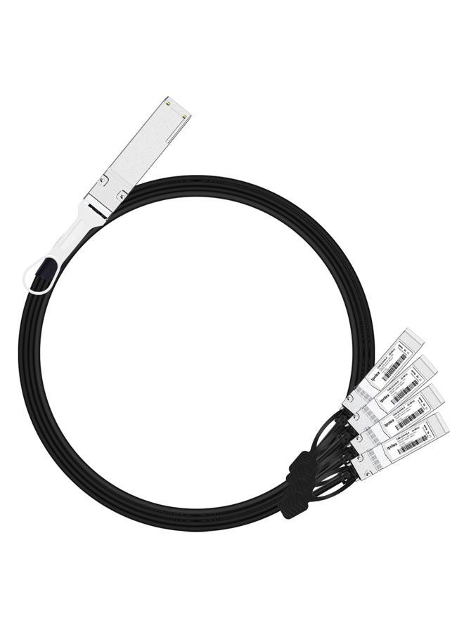 ipolex 40G QSFP+ to 4x10G SFP+ Breakout DAC Twinax Cable for Cisco QSFP-4SFP10G-CU0.5M, 0.5-Meter(1.6ft), 40GBASE-CR4 Direct Attach Copper(DAC) Passive Copper Cable, for Cisco, Ubiquiti and More - Image 1