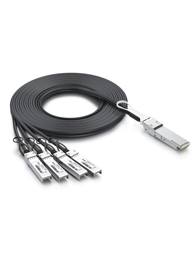 ipolex 40G QSFP+ to 4x10G SFP+ Breakout DAC Twinax Cable for Cisco QSFP-4SFP10G-CU0.5M, 0.5-Meter(1.6ft), 40GBASE-CR4 Direct Attach Copper(DAC) Passive Copper Cable, for Cisco, Ubiquiti and More - Image 4