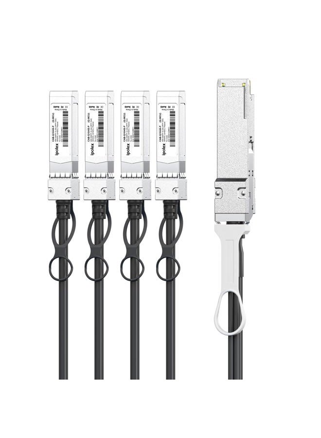 ipolex 40G QSFP+ to 4x10G SFP+ Breakout DAC Twinax Cable for Cisco QSFP-4SFP10G-CU0.5M, 0.5-Meter(1.6ft), 40GBASE-CR4 Direct Attach Copper(DAC) Passive Copper Cable, for Cisco, Ubiquiti and More - Image 3