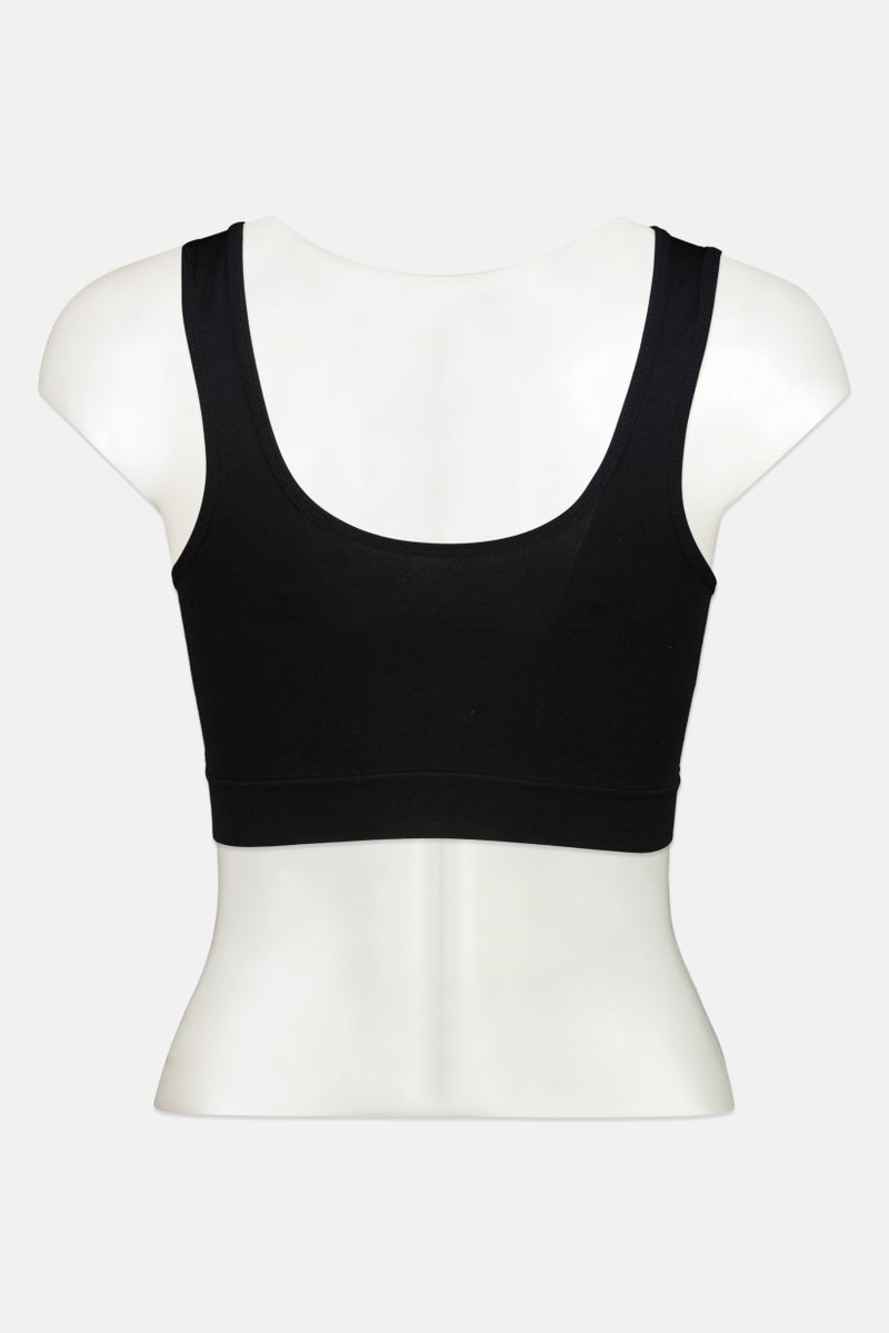 Gloria Vanderbilt صدرية نسائية مكونة من قطعتين بحجم كبير مبطنة بدون سلك، متعددة الألوان - Image 4