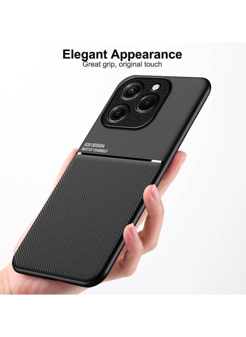 ماركة غير محددة - (realme c63 /c61 cover) جراب شيلد ضد الصدمات وحماية كاملة بملمس جلدي فاخر واطار مرن مزود بحماية للكاميرا ضد الخدوش لهاتف ريلمي سي 63 /سي 61 - Image 1