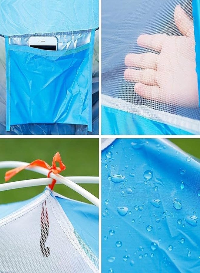 Burmy Camping Tent, Portable Outdoors Beach Camp Picnic Waterproof Ventilation and Pest Control Dome Tents, Easy Setup Pop up Tent with Carry Bag - Image 5
