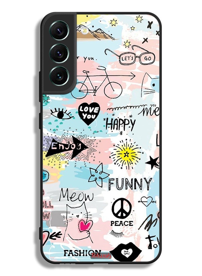 Tolwak Samsung Galaxy S22 5G Protective Case Cover Love You Tags - Image 3