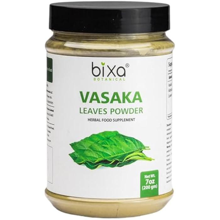 bixa BOTANICAL Vasaka Leaf Powder (Adhatoda vasaka) 200g (7 Oz)- | Herbal Supplement - Image 1