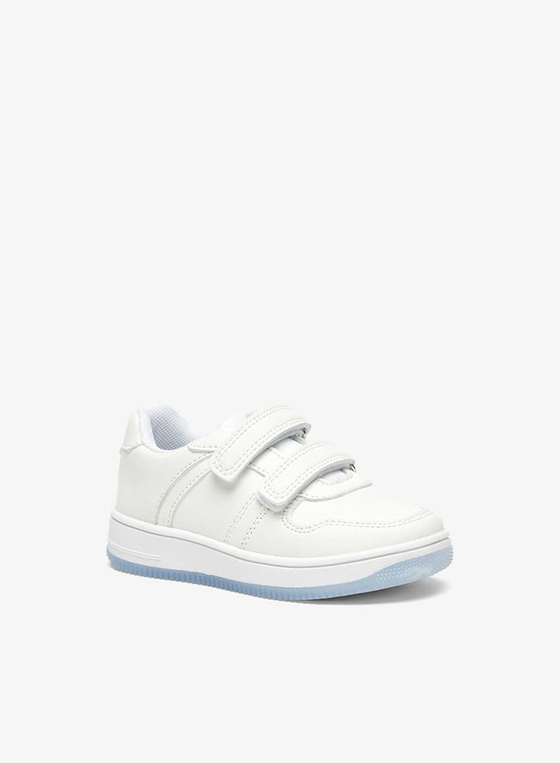 Barefeet Boys Solid Sneakers with Hook and Loop Closure - Image 1
