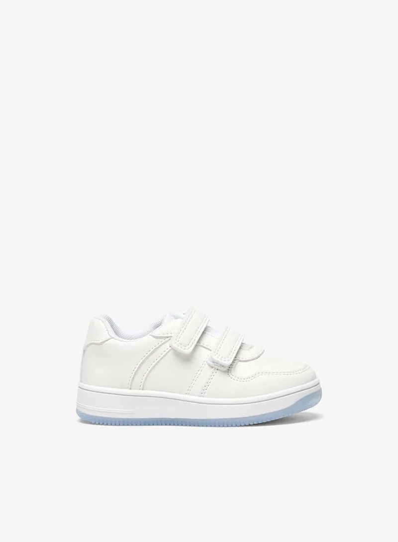 Barefeet Boys Solid Sneakers with Hook and Loop Closure