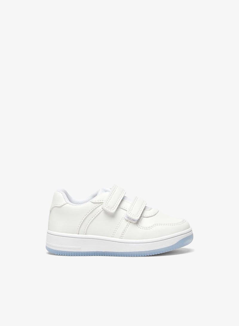 Barefeet Boys Solid Sneakers with Hook and Loop Closure - Image 2